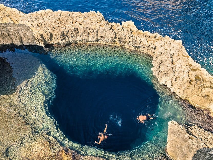 blue hole malta