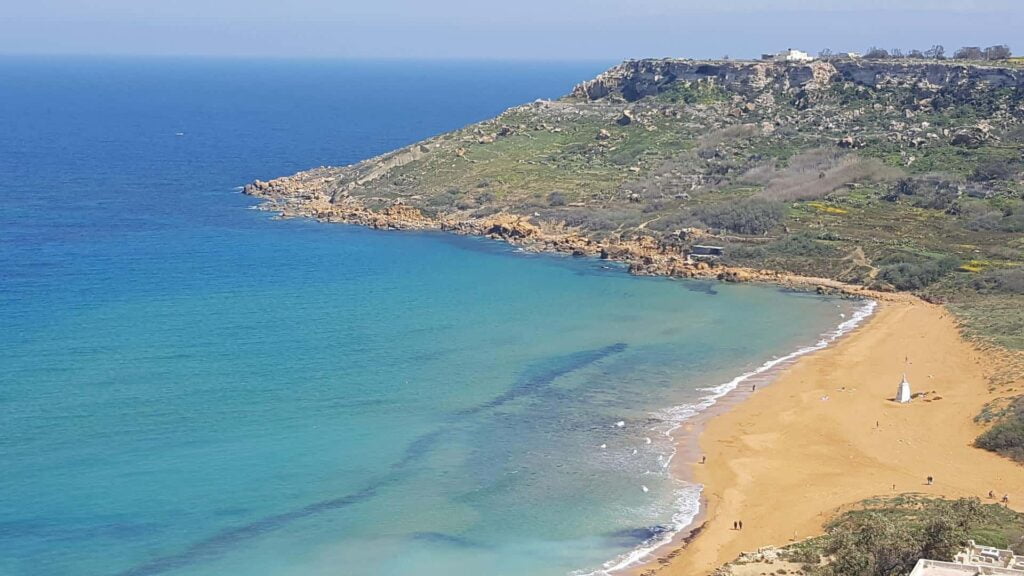 Ramla Bay Beach in Gozo, Malta